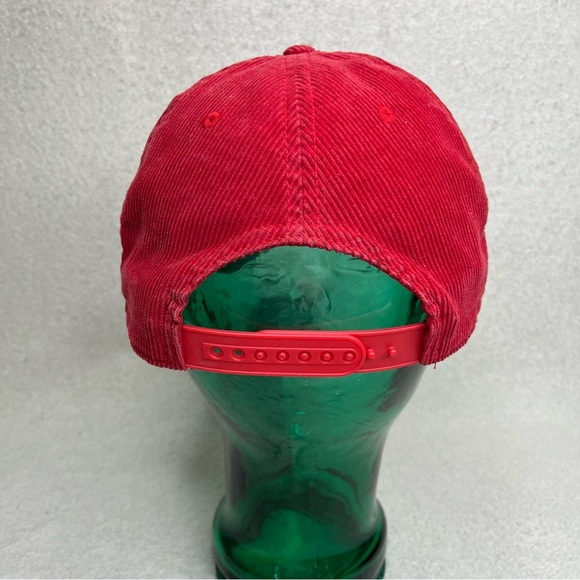 Vintage Coca-Cola SnapBack Hat Baseball Cap-Red-Corduroy-Classic-Vtg-Casual-Cute - Picture 5 of 11